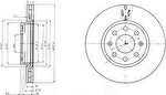 Delphi BG4004C тормозной диск на OPEL CORSA D