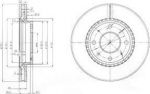 Delphi BG4016 тормозной диск на KIA SPECTRA седан (LD)