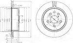 Delphi BG4024 Диск тормозной LEXUS GS300/GS450H 05-/IS250 06> задний