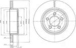 Delphi BG4073 тормозной диск на CHRYSLER 300 C Touring (LX)