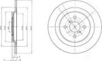Delphi BG4076 тормозной диск на TOYOTA YARIS (NHP13_, NSP13_, NCP13_, KSP13_, NLP13_)