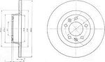 Delphi BG4085 тормозной диск на PEUGEOT EXPERT Tepee (VF3V_)
