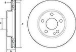 Delphi BG4554C тормозной диск на MERCEDES-BENZ B-CLASS (W246, W242)