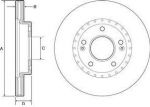 Delphi BG4565 тормозной диск на KIA CEE'D (JD)