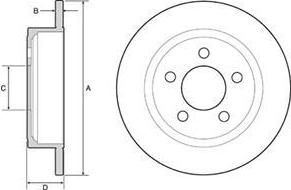 Delphi BG4648 тормозной диск на JEEP CHEROKEE (KJ)