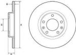 Delphi BG4661C тормозной диск на CITROEN C4 Picasso II