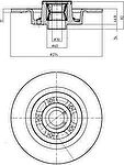 Delphi BG9026RS тормозной диск на RENAULT LAGUNA II (BG0/1_)