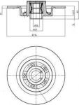 Delphi BG9026RSC тормозной диск на RENAULT LAGUNA II (BG0/1_)
