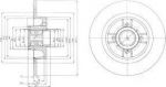 Delphi BG9029RSC тормозной диск на RENAULT SCЙNIC I (JA0/1_)
