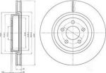 Delphi BG9050 тормозной диск на CHRYSLER 300 C Touring (LX)