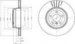 Delphi BG9064 тормозной диск на X6 (E71, E72)