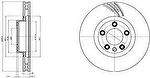 Delphi BG9101C тормозной диск на VW TOUAREG (7P5)