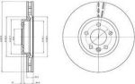 Delphi BG9106 Диск тормозной VW MULTIVAN V/TRANSPORTER V 03- передний D=340мм.