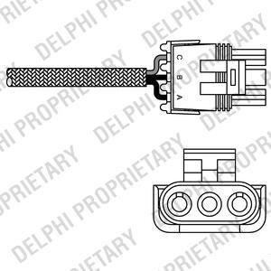 Delphi ES10991-12B1 лямбда-зонд на OPEL VECTRA B Наклонная задняя часть (38_)