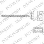 Delphi ES11036-12B1 лямбда-зонд на VOLVO V40 универсал (VW)