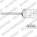 Delphi ES11049-12B1 лямбда-зонд на OPEL VECTRA A (86_, 87_)