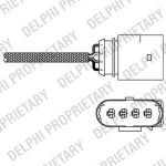 Delphi ES20286-12B1 лямбда-зонд на VW LUPO (6X1, 6E1)