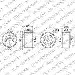 Delphi KDB297 комплект ремня грм на MAZDA 626 III Station Wagon (GV)