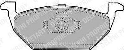 DELPHI Колодки передние VW G4 98-00 без датчика/POLO SEDAN (LP1104)
