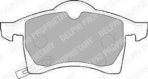 DELPHI Колодки передние OPEL Astra G/Meriva A/Zafira A (LP1309)