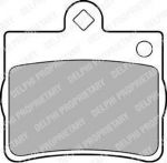 DELPHI Колодки тормозные MERCEDES C180, C200, C220, C230, C250, C280, C36 (LP1402)