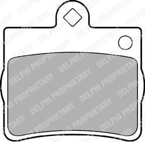 DELPHI Колодки тормозные MERCEDES C180, C200, C220, C230, C250, C280, C36 (LP1402)