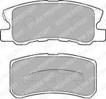 DELPHI Колодки тормозные дисковые задние PEUGEOT 4007/MITSUBISHI PAJERO III/OUTLANDER 06> (4253.91, LP1691)