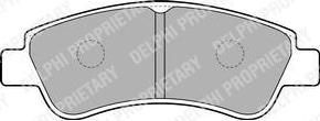 DELPHI Колодки передние MITSUBISHI ASX/PEUGEOT206/207/Boxer (зад) (LP1727)
