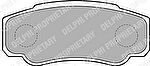 Delphi LP1790 Колодки тормозные CITROEN JUMPER/FIAT DUCATO/PEUGEOT BOXER (230/244) 94- задние