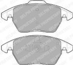 DELPHI Комплект тормозных колодок, диско (LP1898)