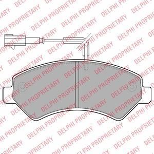 DELPHI Колодки передние PEUGEOT Boxer 06- (LP1993) DELPHI Колодки передние PEUGEOT Boxer 06- (LP1993)