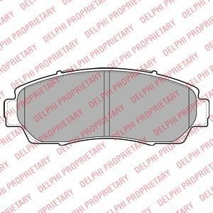 Delphi LP2046 Колодки тормозные HONDA CR-V 2.0-2.2 07- передние