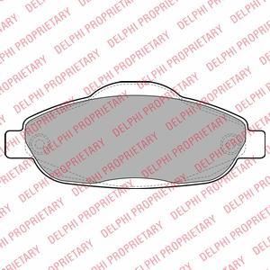 DELPHI Колодки передние PEUGEOT 308 (LP2070)