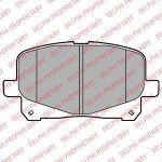 DELPHI Тормозные колодки дисковые LP2129 (LP2129)
