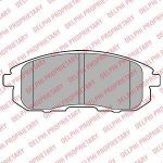 Delphi LP2148 комплект тормозных колодок, дисковый тормоз на SUZUKI SX4 (EY, GY)