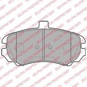 Delphi LP2150 Колодки тормозные HYUNDAI ELANTRA 1.6-2.0 00- передние