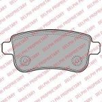 DELPHI Колодки тормозные дисковые RENAULT MEGANE III 08-/SCENIC III 09- зад. с элек.стоян.торм. (440603734R, LP2153)