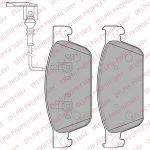 DELPHI Колодки передние (с датчиком) VW T5/Multivan 03->/Type ATE /WK+ (7E0698151, LP2199)