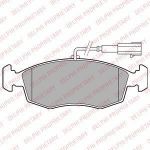 Delphi LP2288 комплект тормозных колодок, дисковый тормоз на FIAT PUNTO (199)