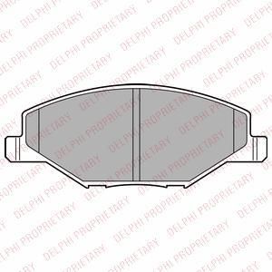 DELPHI Колодки передние VW Polo Sedan 2010->/SKODA Rapid 2014-> (LP2444, LP2444)
