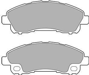 Delphi LP2716 комплект тормозных колодок, дисковый тормоз на MITSUBISHI Canter