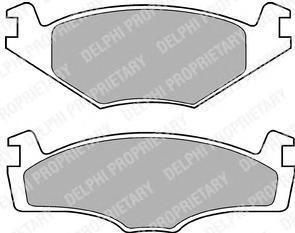 DELPHI Колодки тормозные SEAT Cordoba, Ibiza, Inca, Toledo / VW Caddy, Caddy Pick-Up, Golf, Golf Van, Jetta, Passat, Polo, Santana, Scirocco, Vento (LP421)