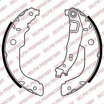 DELPHI Тормозные колодки Re PEU 207 06- (LS2000)