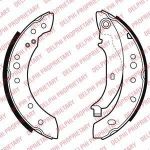 Delphi LS2002 комплект тормозных колодок на RENAULT TWINGO II (CN0_)