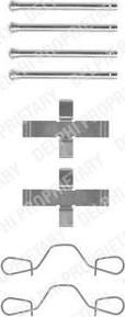 Delphi LX0012 комплектующие, колодки дискового тормоза на VW POLO купе (86C, 80)
