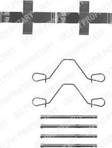 Delphi LX0043 комплектующие, колодки дискового тормоза на PEUGEOT 505 (551A)