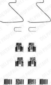 Delphi LX0128 комплектующие, колодки дискового тормоза на MAZDA 929 II универсал (HV)