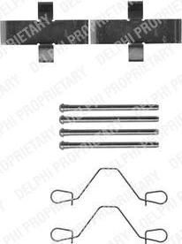 Delphi LX0216 комплектующие, колодки дискового тормоза на PEUGEOT 505 (551A)