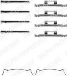 Delphi LX0281 комплектующие, колодки дискового тормоза на NISSAN DATSUN 160 J (710, A10)