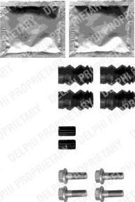 DELPHI Комплектующие, колодки дискового тормоза (LX0358)